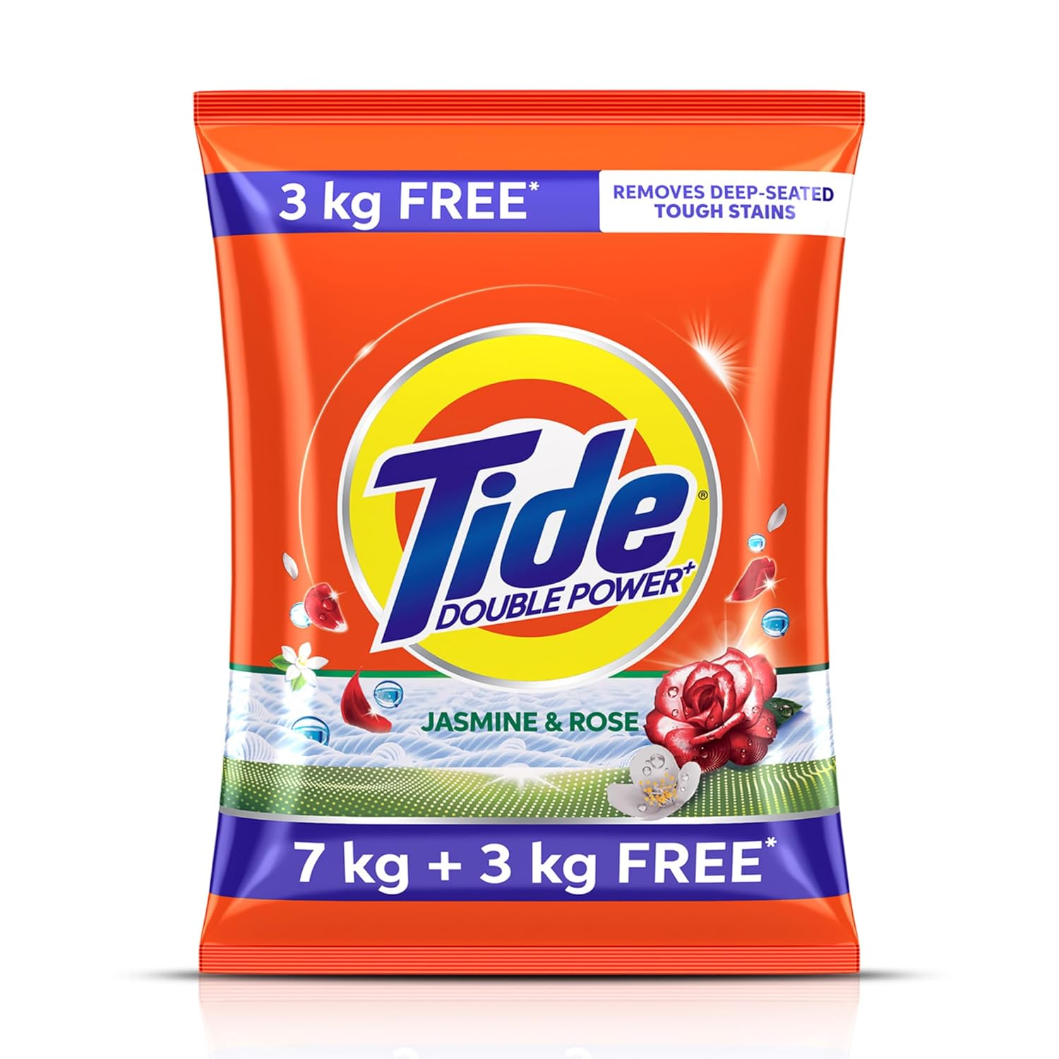 6kg+2kg Tide Plus Double Power Detergent Washing Powder Jasmine & Rose 7kg + 3kg FREE