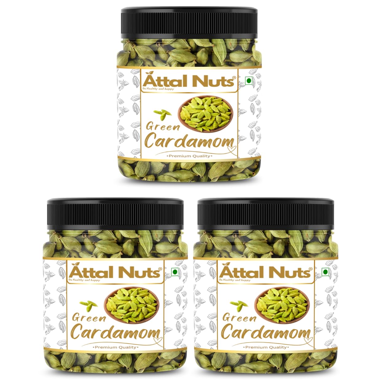Cardamom Elaichi Whole Fresh & Aromatic Spice Perfect for Cooking, Tea & Sweets - 1 Kg